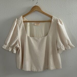 Chic Cream Women's Blouse